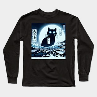 Japanese Catzilla Long Sleeve T-Shirt